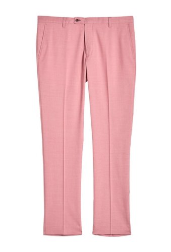 Imbracaminte barbati paisley gray pink skinny fit pants pink