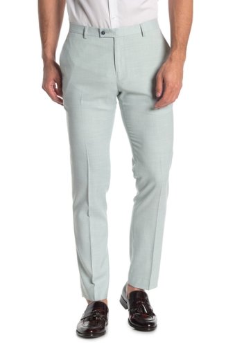 Imbracaminte barbati paisley gray solid skinny fit pants mint