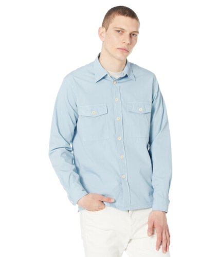 Imbracaminte barbati paul smith long sleeve casual fit shirt chest pockets light blue