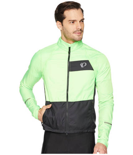 Imbracaminte barbati pearl izumi elite barrier convertible cycling jacket screaming greenblack