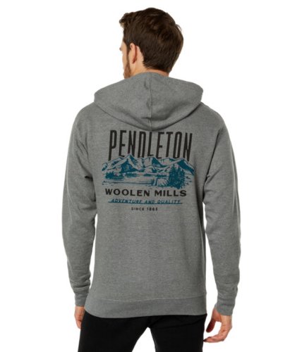 Imbracaminte barbati pendleton classic mountain graphic hoodie gunmetal heatherblue