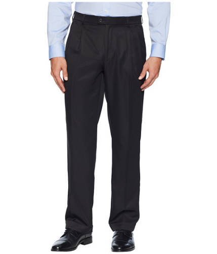 Imbracaminte barbati perry ellis double pleated classic fit performance dress pants black