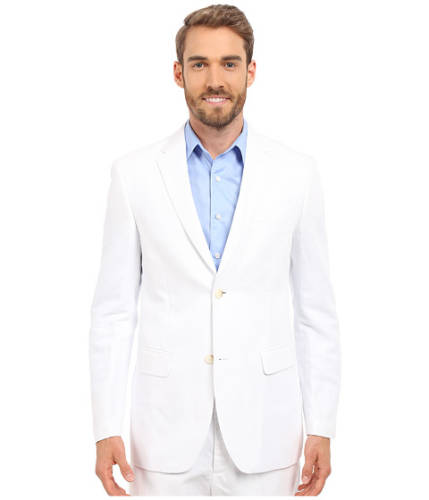 Imbracaminte barbati perry ellis linen suit jacket bright white
