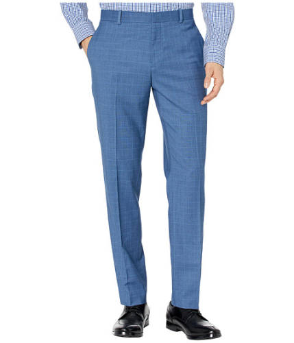 Imbracaminte barbati perry ellis portfolio slim fit tonal plaid dress pants bay blue