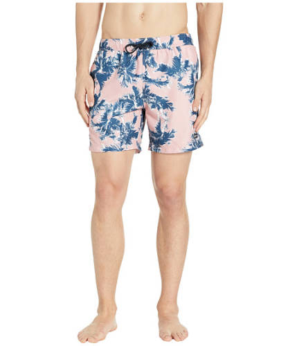 Imbracaminte barbati perry ellis printed swim shorts powder pink 1