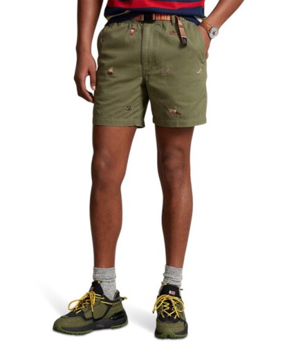 Imbracaminte barbati polo ralph lauren 6quot embroidered twill hiking shorts multi