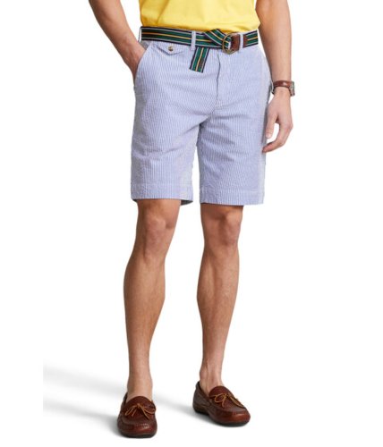 Imbracaminte barbati polo ralph lauren 925-inch stretch classic fit seersucker shorts blue