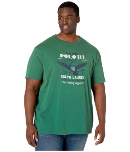 Imbracaminte barbati polo ralph lauren big tall big amp tall classic fit graphic t-shirt verano green