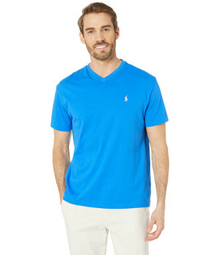 Imbracaminte barbati polo ralph lauren classic fit v-neck tee colby blue