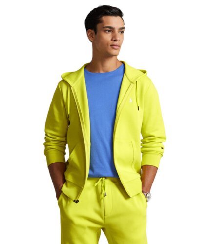 Imbracaminte barbati polo ralph lauren double knit full zip hoodie laser yellow
