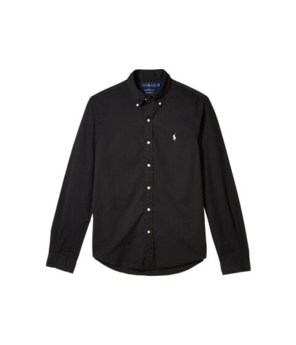 Imbracaminte barbati polo ralph lauren garment dyed chino shirt black