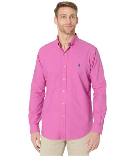 Imbracaminte barbati polo ralph lauren garment dyed oxford shirt resort rose