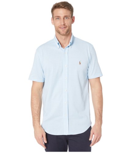 Imbracaminte barbati polo ralph lauren oxford button-up shirt blue multi