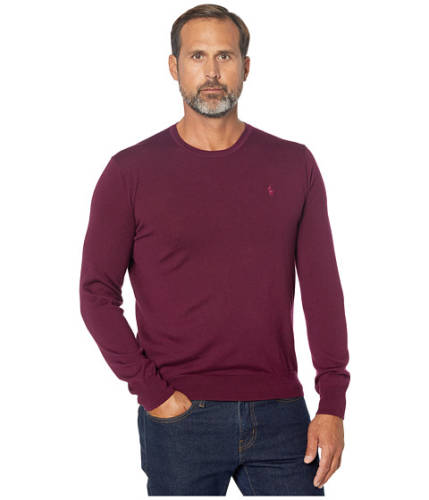 Imbracaminte barbati polo ralph lauren washable merino wool sweater classic burgundy