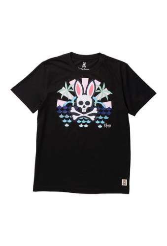 Imbracaminte barbati psycho bunny yanes graphic t-shirt black