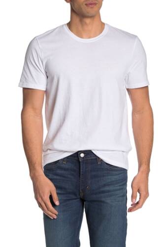Imbracaminte barbati public opinion short sleeve solid crew neck t-shirt white