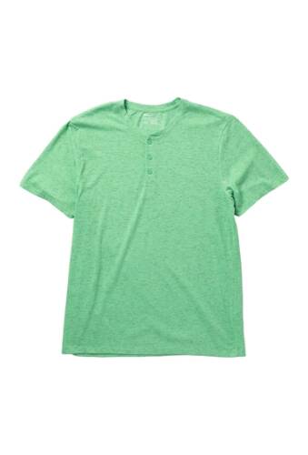 Imbracaminte barbati public opinion textured henley t-shirt green mermaid heather