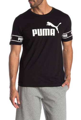 Imbracaminte barbati puma amplified big logo t-shirt puma black