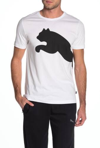 Imbracaminte barbati puma brand logo graphic short sleeve t-shirt puma white