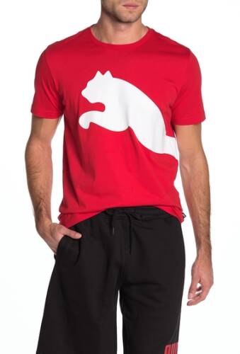 Imbracaminte barbati puma brand logo graphic t-shirt high risk red