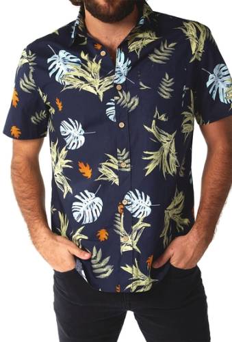 Imbracaminte barbati px palm print regular fit shirt navy