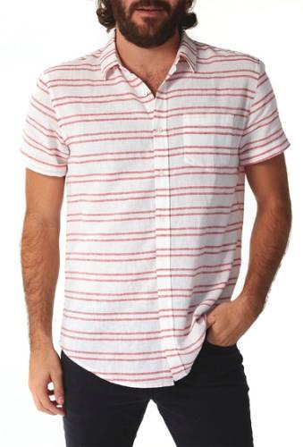 Imbracaminte barbati px woven stripe regular fit shirt red
