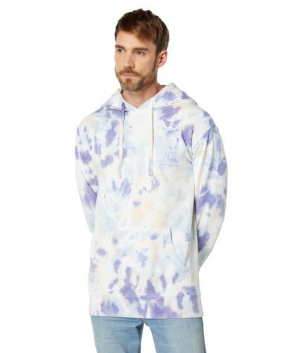 Imbracaminte barbati quiksilver cloudy tie-dye pullover hoodie peach whip cloudy tie-dye