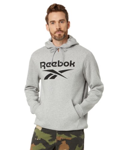 Imbracaminte barbati reebok identity big stacked logo hoodie medium grey heather