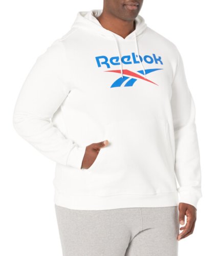 Imbracaminte barbati reebok identity big stacked logo hoodie white