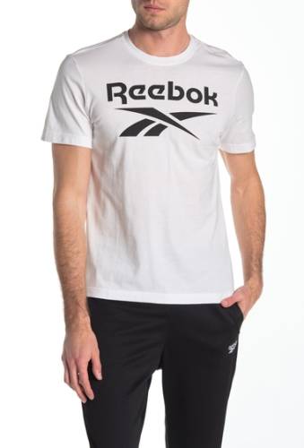 Imbracaminte barbati reebok stacked logo t-shirt white