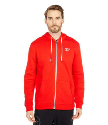 Imbracaminte barbati reebok training essentials fleece full zip hoodie instinct red