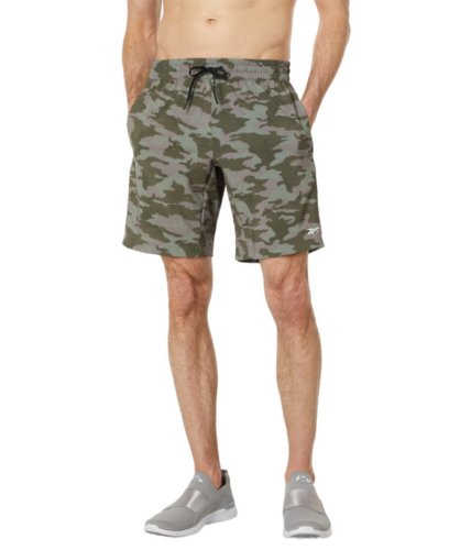 Imbracaminte barbati reebok workout ready camo all over print shorts army green