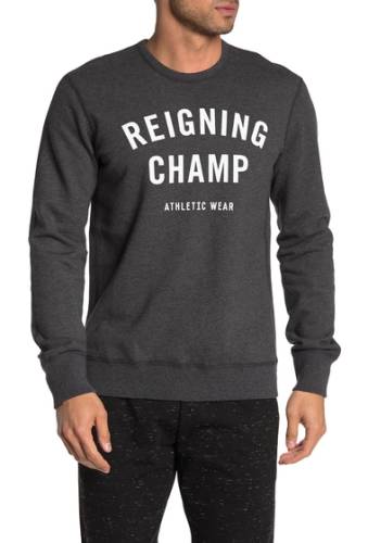 Imbracaminte barbati reigning champ gym logo sweatshirt h charcoalwhite