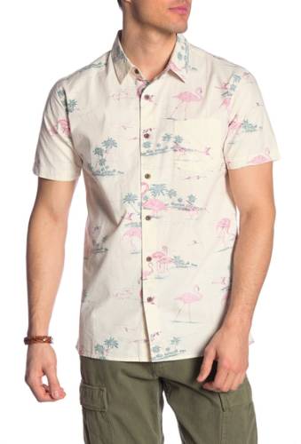 Imbracaminte barbati rip curl bocas short sleeve hawaiian shirt off white