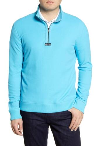Imbracaminte barbati robert graham draft quarter zip sweater light blue