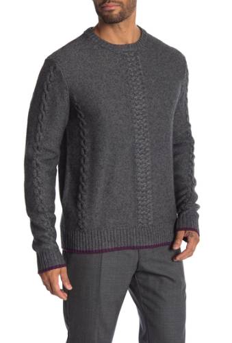 Imbracaminte barbati robert graham fulton crew neck knit sweater medium grey
