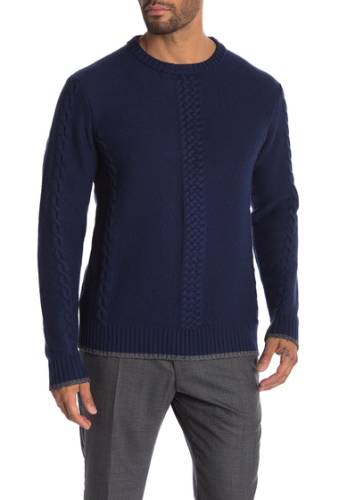 Imbracaminte barbati robert graham fulton crew neck knit sweater navy