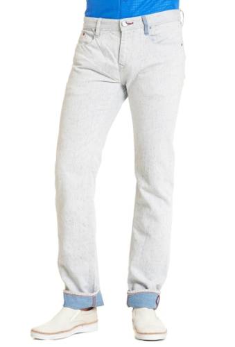 Imbracaminte barbati robert graham oatman tailored fit woven jeans white