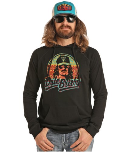 Imbracaminte barbati rock and roll cowboy dale brisby solid pullover hoodie p8h3013 black