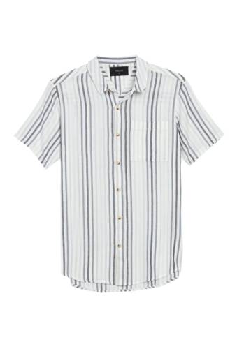 Imbracaminte barbati rolla\'s bon short sleeve stripe print shirt sky blues