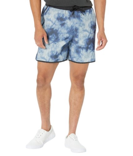 Imbracaminte barbati rvca yogger hybrid shorts stark blue tie-dye