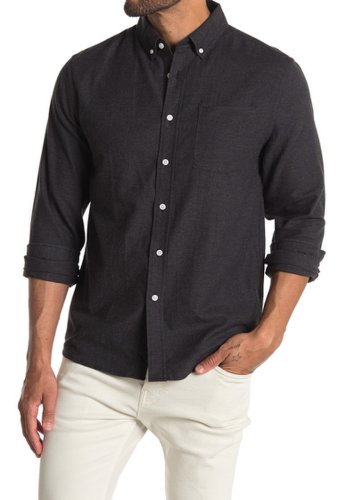 Imbracaminte barbati saturdays nyc crosy flannel oxford shirt black