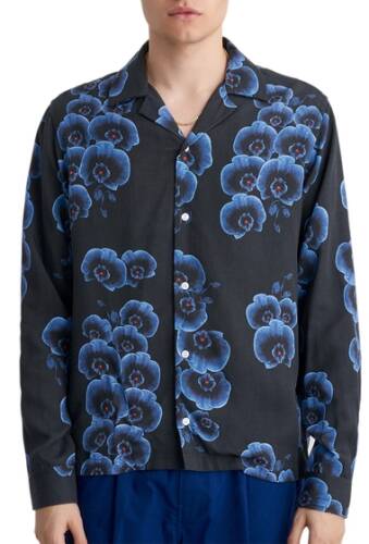 Imbracaminte barbati saturdays nyc marco orchid long sleeve shirt black