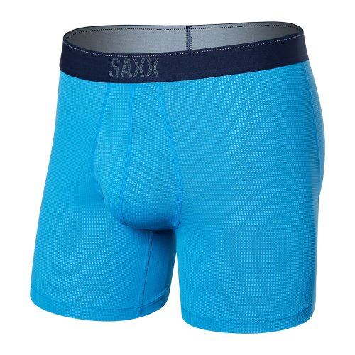 Imbracaminte barbati saxx underwear quest boxer brief fly tropical blue