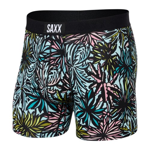 Imbracaminte barbati saxx underwear vibe super soft boxer brief palm springslight aqua