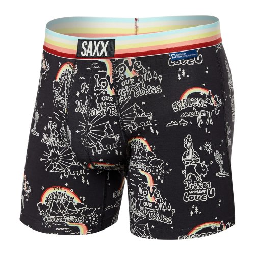 Imbracaminte barbati saxx underwear vibe super soft boxer brief park wanderlustmulti wb