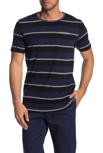 Imbracaminte barbati scotch soda checkered stripe pocket t-shirt 0219-combo c
