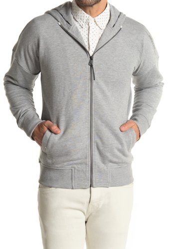 Imbracaminte barbati scotch soda full zip knit hoodie 0606-grey melange