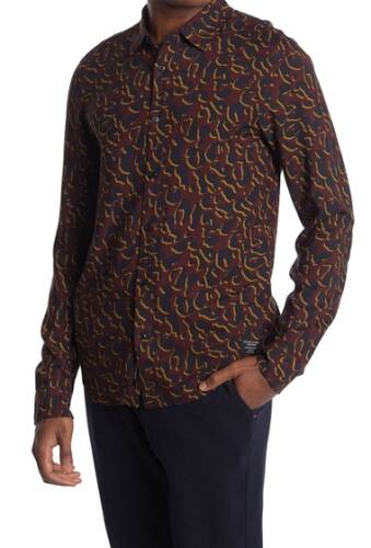 Imbracaminte barbati scotch soda leopard print regular fit shirt 0217-combo a