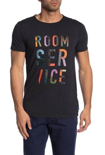 Imbracaminte barbati scotch soda room service graphic t-shirt 0686-black melange